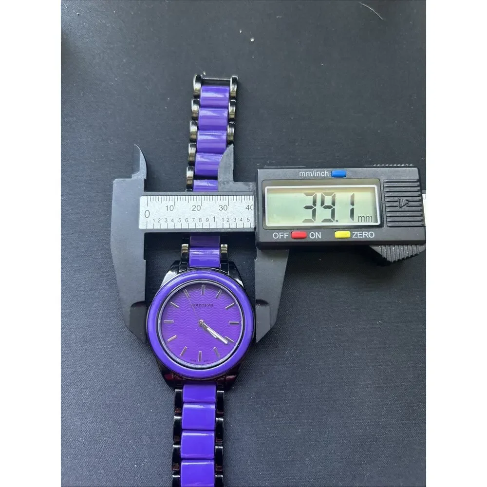 Rousseau Black And Purple Women’s Quartz Watch